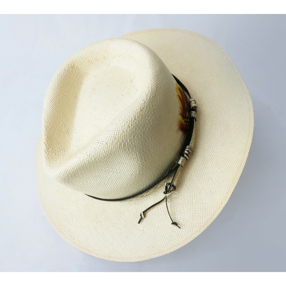 genuine shantung strait snake skin hat S